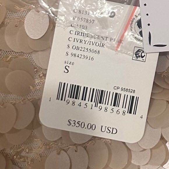 Iridescent pale pink mini dress - Picture 8 of 8